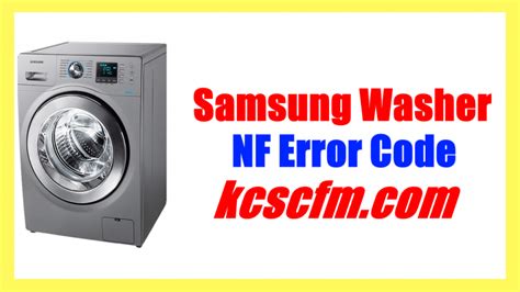 Front Load Washer White. . Samsung washer nf code